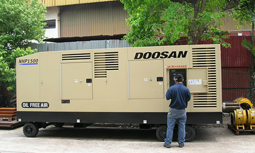 Portable oil free compressor