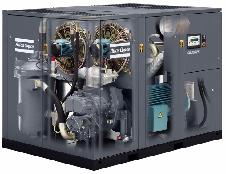 GR 110-200: Oil-injected rotary screw compressors, 110-200 kW / 150-270 hp.